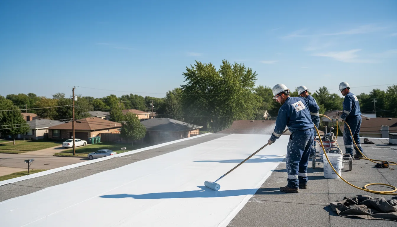 Commercial roof coating in Efland, NC near me